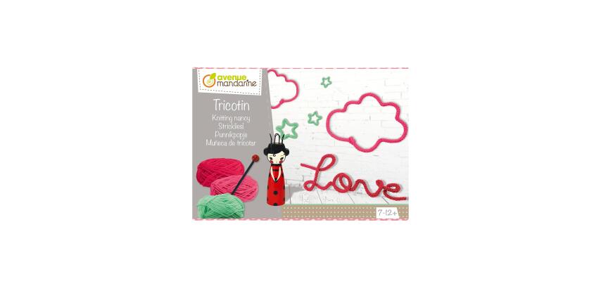 Boîte créative, Tricotin - Rose