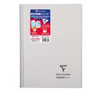 Cahier reliure intégrale enveloppante Koverbook A4 160 pages petits carreaux couverture polypropylène transparent - Assortis