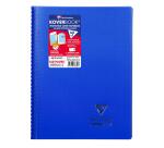 Cahier reliure intégrale enveloppante Koverbook A4 160 pages petits carreaux couverture polypropylène transparent - Assortis