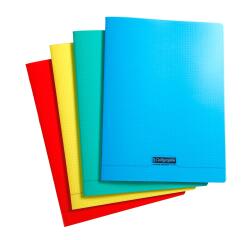 Cahier piqué 8000 POLYPRO A4 192 pages petits carreaux 90 g - Assortis