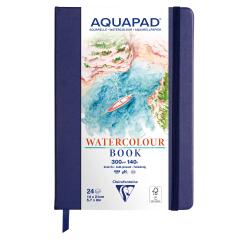 Aquarellskizzenbuch Aquapad, fester Einband, 14x21 cm 24 Blatt 300g