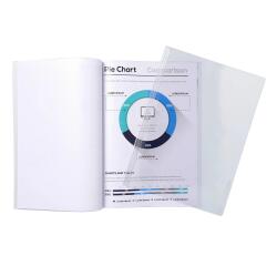 Sachet de 10 chemises de présentation pour relier avec Serodo PVC lisse 20x100e - A4 - Cristal