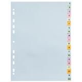 Forever Pastel Card Dividers Printed A-Z 170g A4 - Pastel colours assorted