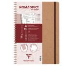 My.Notes Age Bag notitieboek met spiraalbinding en afscheurbare strook A4 120 uitscheurbare gelijnde pagina's + kader bovenaan - Tabak