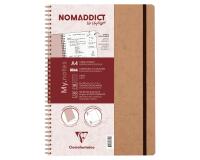 My.Notes Age Bag cahier reliure intégrale à marges détachables A4 120 pages détachables ligné + cadre en-tête - Tabac