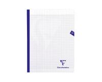 Cahier brochure cousue Mimesys 24x32cm 192 pages grands carreaux couverture polypropylène