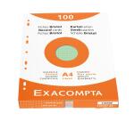 Pk 100 Exa Record Cards 210x29 5/5 Ast - Assorted colours