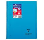 Cahier reliure intégrale enveloppante Koverbook A4+ 160 pages petits carreaux détachables perforé 4 trous couverture polypropylène transparent - Assortis