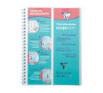 Carnet de vocabulaire reliure intégrale Koverbook A5 100 pages ligné + marge centrale couverture polypropylène transparent - Incolore