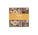 Frida Kahlo, Kit de papeterie contenant un carnet 11x17 cm 64 pages lignées, un crayon de papier, 2 pinces doubles-clip, 10 trombones et une gomme