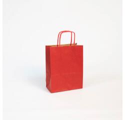 Paq.25 sacs kraft vergé, 16x8x21cm,Rouge - Rouge