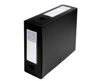 Archivbox mit Druckknopf, PP 700µ, Rückenbreite 100mm, 25x33cm für DIN A4, Opak