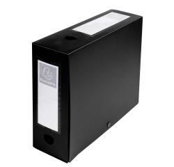 Archivbox mit Druckknopf, PP 700µ, Rückenbreite 100mm, 25x33cm für DIN A4, Opak