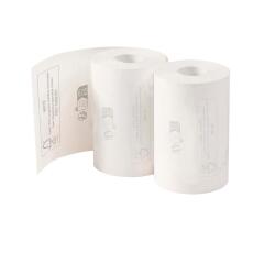 Rotoli carta per carta di credito 57x40mm - 18m - 1 copia carta termica 55 gr - Senza fenolo e senza anima - Bianco