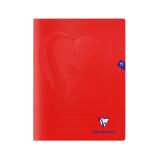 Notebook Mimesys stitch binding, 240 x 320 mm, red