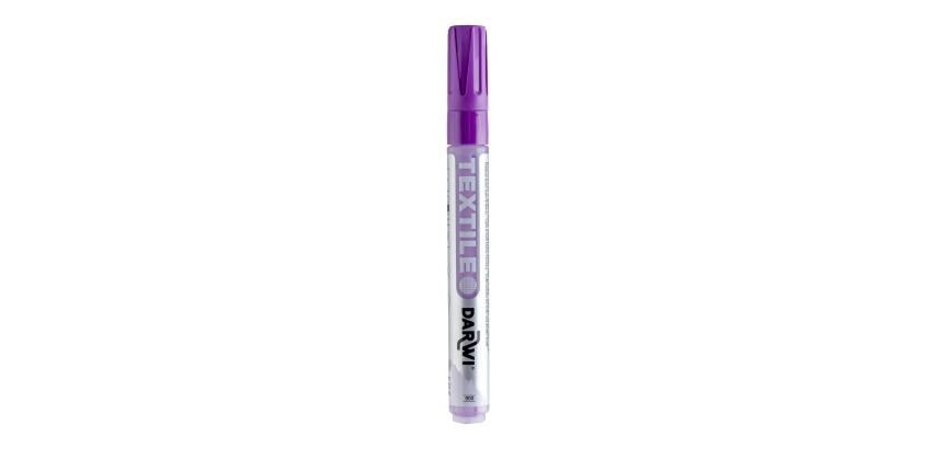 DARWI TEX OPAK, Textilmarker opak, Spitze 2mm Inhalt 6ml, Violett - Violett