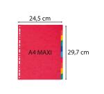 Separadores Exacompta Nature Future cartulina lustrada 225grs 10 posiciones - A4 maxi