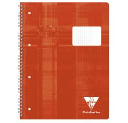 Cahier spiralé, A4, quadrillé avec marge