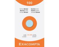 Karteikarten, liniert, gelocht, 125x200mm, Packung mit 100 Stück - Farben sortiert