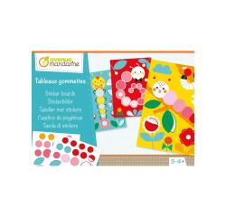 Boîte créative, Tableaux gommettes, Chenilles - Multicolore