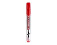 DARWI Kalte Keramikfarbe, Marker 2mm Spitze, Inhalt 6ml, Zinnoberrot - Zinnober