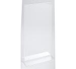 Porte-visuel droit vertical DL - Cristal