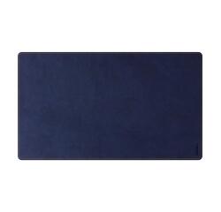 Rhodiarama sous-main souple M (80x40 cm) simili cuir italien - étui kraft - Bleu nuit