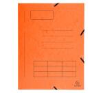 Chemise à élastique Imprimée 3 rabats carte lustrée 355gm2 - A4 - Couleurs assorties