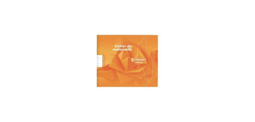 Clairefontaine Staplebound Exercise Book, Ligne 7000, 70g 17x14,7cm DL, 5mm IV - Orange|