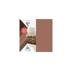 CUIR SYNTHÉTIQUE, Pochette de 5 pièces (épaisseur 0,8mm) au format 30.5x30.5cm - Assortiment