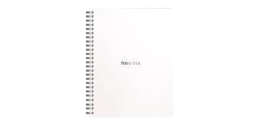Rhodia Classic Notebook A5+, 5x5 Squared, White - White