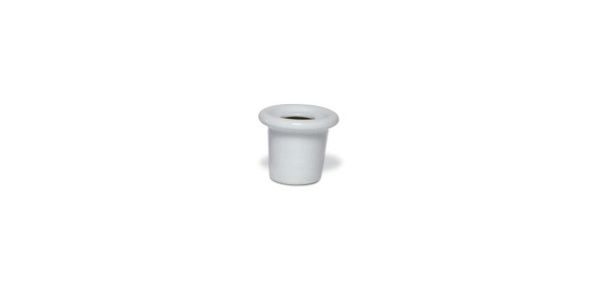 Encrier porcelaine rond - blanc