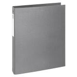 Classeur rigide 4 anneaux 30mm Teksto - A4 - Gris