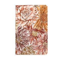 Rhodia collection ORANGE Botanique - carnet piqûre 9x14 cm ligné, 64 pages - Bouquet fleuri