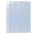 Exacompta pochette perforée pour protège-documents avec anneaux, en PP grainé, 10 pochettes, transparent