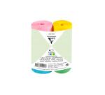 PAPIER CRÉPON IGNIFUGÉ, 4 bandes au format 5cmx10m - Assortiment printanier