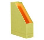 Rhodiarama porte-revues simili cuir italien 10x25x31 cm - Anis