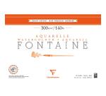 Fontaine bloc collé 4 côtés 20F 36x51cm 300g grain satiné