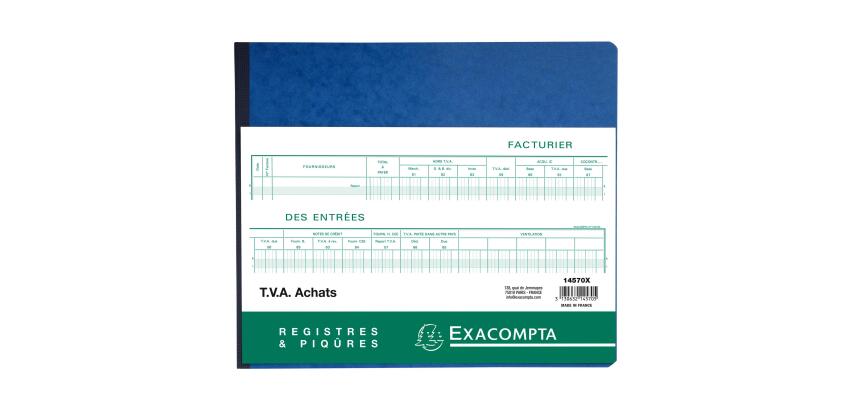 Piqûre TVA Entrées - texte FR - 31 lignes - avec feuille d'identification