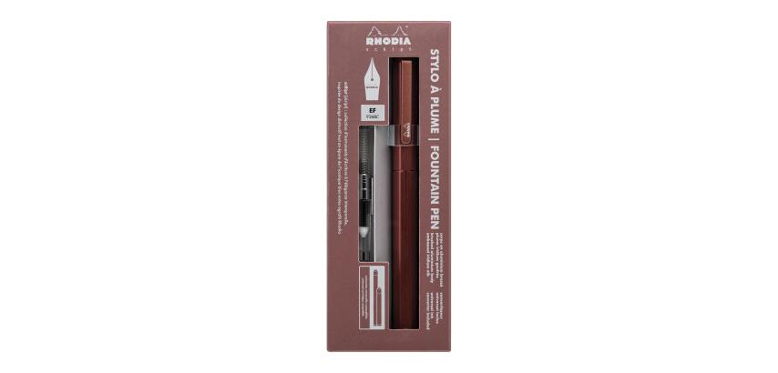 Rhodia scRipt, Füllfederhalter, Federstärke EF - Braun|