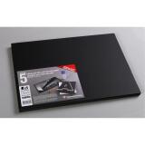 Carton Mousse lot 5 feuilles A3 3mm - Noir