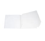 Sachet de 10 Recharges pour album à vis pages blanches - 29x37 cm - Blanc