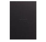 Rhodia Touch - Maya Pad - bloc agrafé A5 50f uni papier Maya blanc 120g - Noir