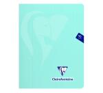 Cahier piqué Mimesys PASTEL 17x22 cm 96 pages grands carreaux couverture polypropylène - Assortis