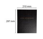 Reliure standard avec recharge 297X210 Livre d'inventaire 100 feuillets foliotés 80g + garde - Noir