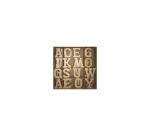 Solid Display with Kraft Paper Alphabet 20cm - Kraft