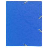 Chemise à élastique 3 rabats carte lustrée 400 gm² - format scolaire 17 x 22 cm