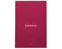 Bloc agrafé Rhodia Couleurs Prune N°20 A4+ 21x31,8 cm - Prune