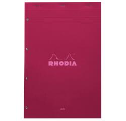 Bloc agrafé Rhodia Couleurs Prune N°20 A4+ 21x31,8 cm - Prune