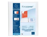 Classeur PP personnalisable Kreacover - 4 anneaux en D 25mm - A4 maxi